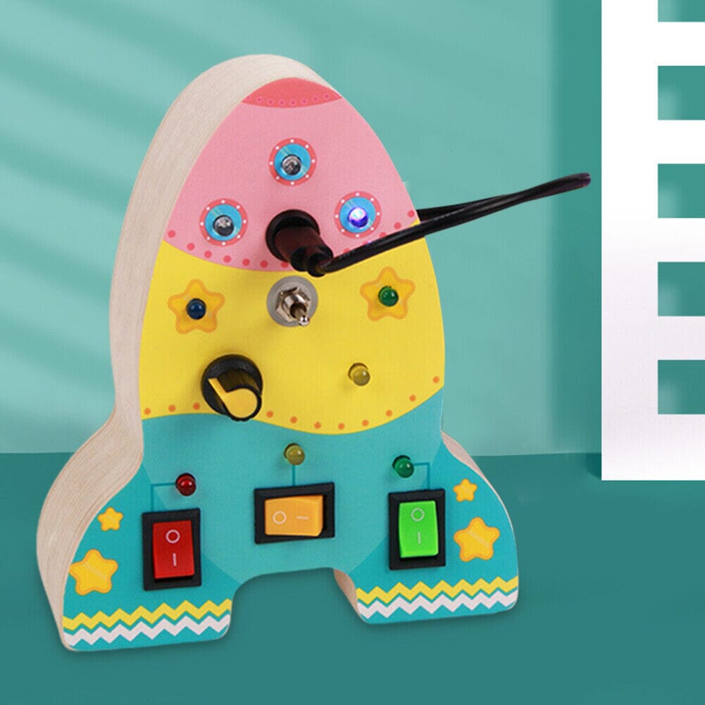 Tableau Montessori - BusyBoardCircuit™ - Fusée - Douceur d'Ange