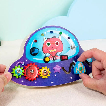 Tableau Montessori - BusyBoardCircuit™ - OVNI - Douceur d'Ange